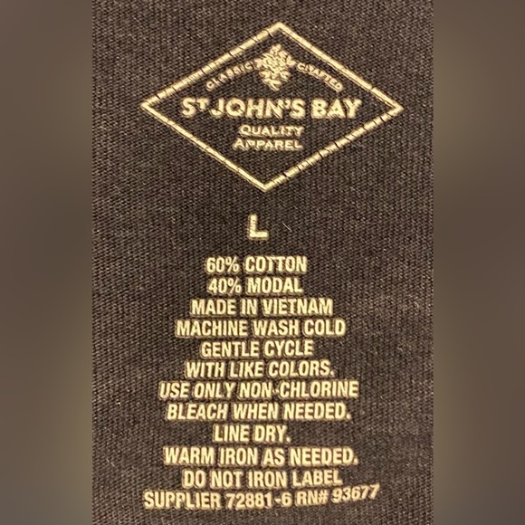 ST. JOHN’S BAY pullover long sleeve cardigan w/ tank top one piece office size L - Picture 6 of 8